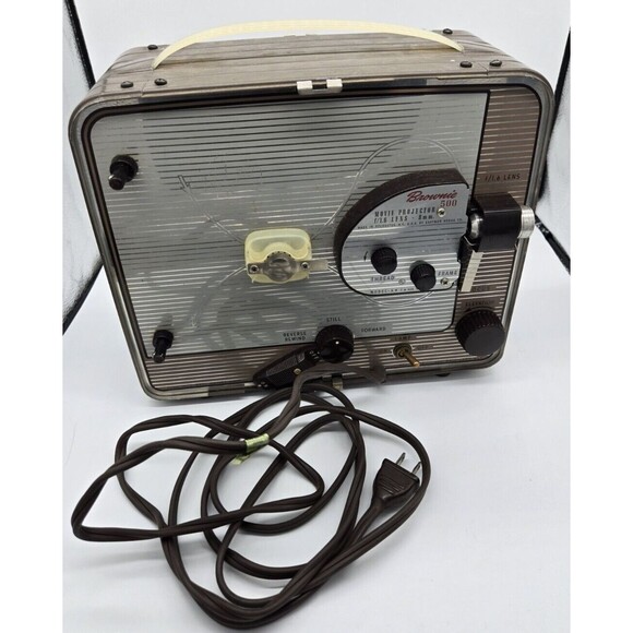 Vintage Kodak Brownie 500 Electric Movie Projector Reel WORKS Has Working Bulb - Picture 11 of 17